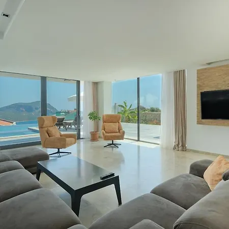 וילה Luxury Sea View For 10 Guests In Kalkan *