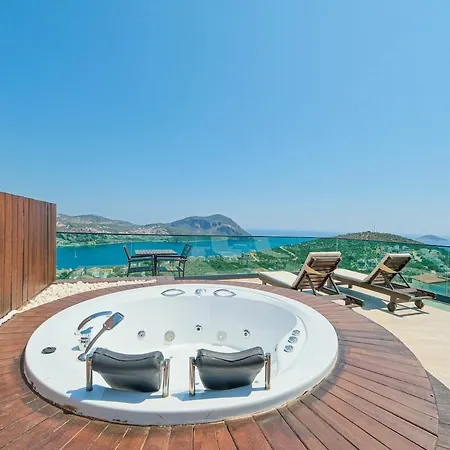 Luxury Sea View For 10 Guests In Kalkan * קס