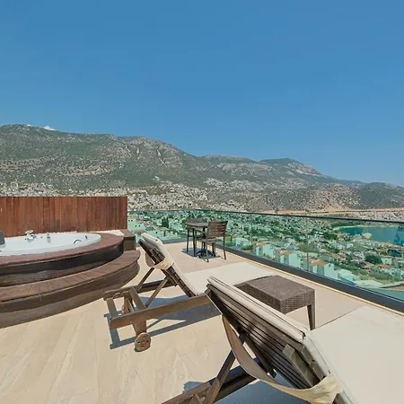 Luxury Sea View For 10 Guests In Kalkan וילה *