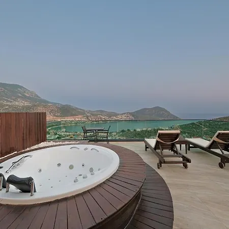 וילה Luxury Sea View For 10 Guests In Kalkan קס