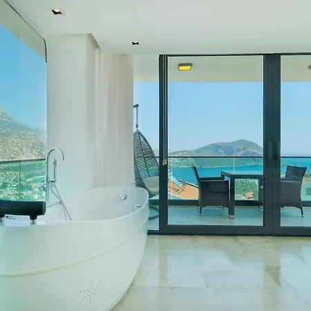 Luxury Sea View For 10 Guests In Kalkan וילה קס