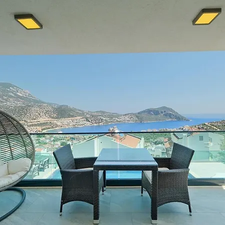 فيلة Luxury Sea View For 10 Guests In Kalkan